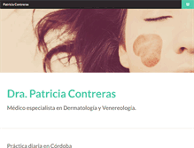 Tablet Screenshot of patriciacontreras.com